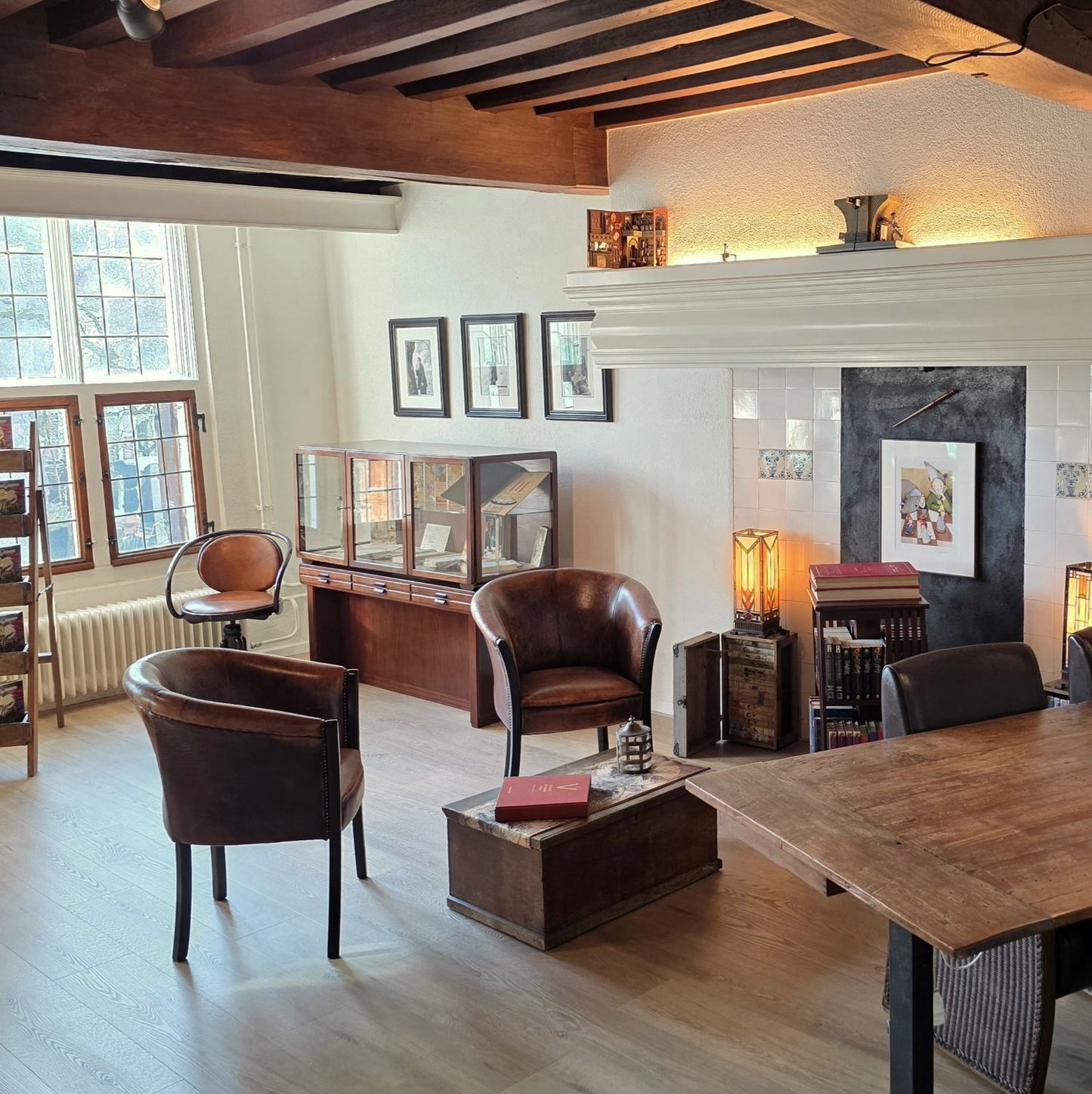 Period room of Winters Rare Bpooks at  the House with the Nine Heads (Huis met de 9 koppen, 1611