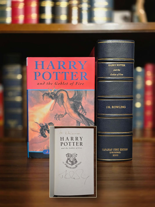 First Canadian edition, first printing of Harry Potter and the Goblet of Fire - Exceptionally scarce inscribed copy