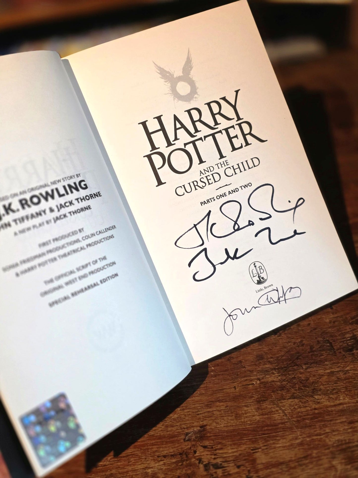 Harry Potter and the Cursed Child – Triple Signed Association Copy